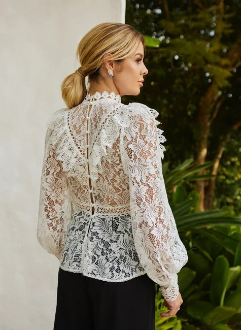 Guipure Lace Blouse