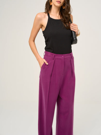 Pantalona Pants in Pink Viscose