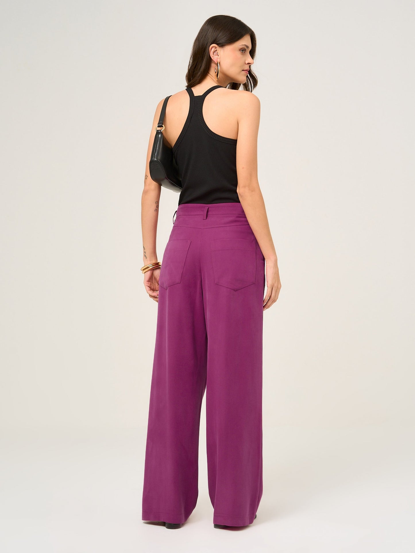 Pantalona Pants in Pink Viscose